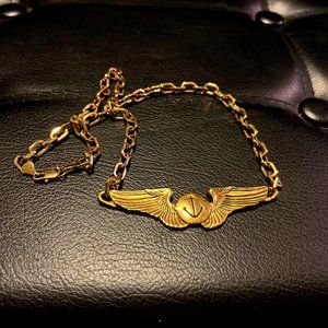 Vanessa Mooney Nautical Voyager Necklace Gold - Rare & No Longer Sold!